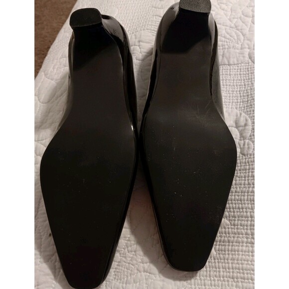 Vintage Classique Patent Loafed/pumps Sz 8.5 Wide 90s/Y2K Man Made Material - Picture 9 of 11